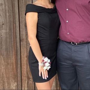 Black off the shoulder Sherri Hill dress